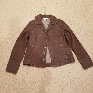 3 for $10 SALE. Chr. & Banks brown denim jacket